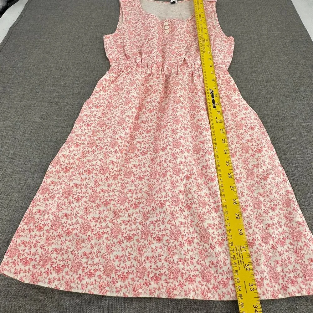 J. Crew Floral Sun Dress Cottagecore Cinched Waist Sleeveless‎ Scoop Neck Sz 0
